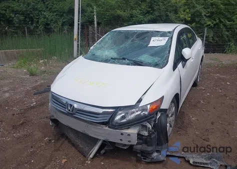 2012 Honda Civic Lx из США, поврежденный, VIN 19XFB2F5XCE017595